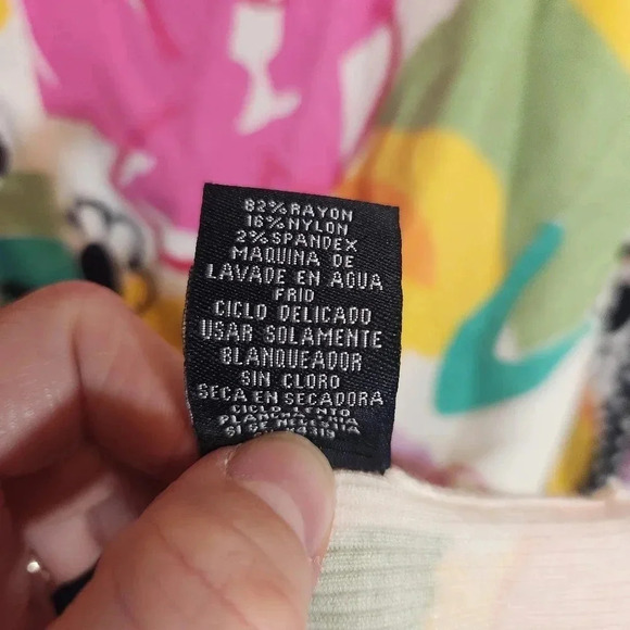 CYRUS Sweater Womens Bright Multicolor Floral Lightweight Summer Cardigan XL - Picture 7 of 9